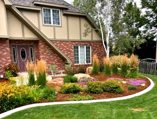 Concrete Landscape Edging in Northern Colorado